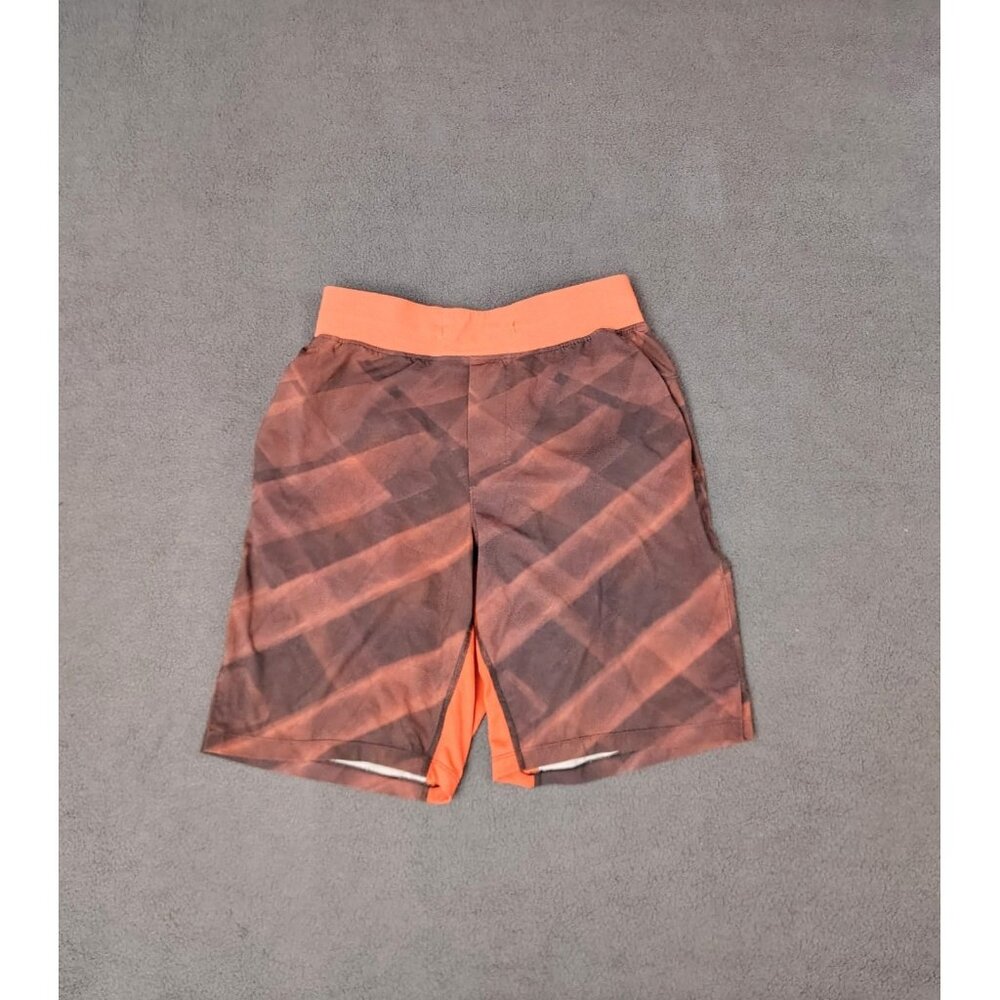 Lululemon T.H.E. Linerless 9" Shorts Men’s Sz (S) Orange Mesh Athleisure Gym